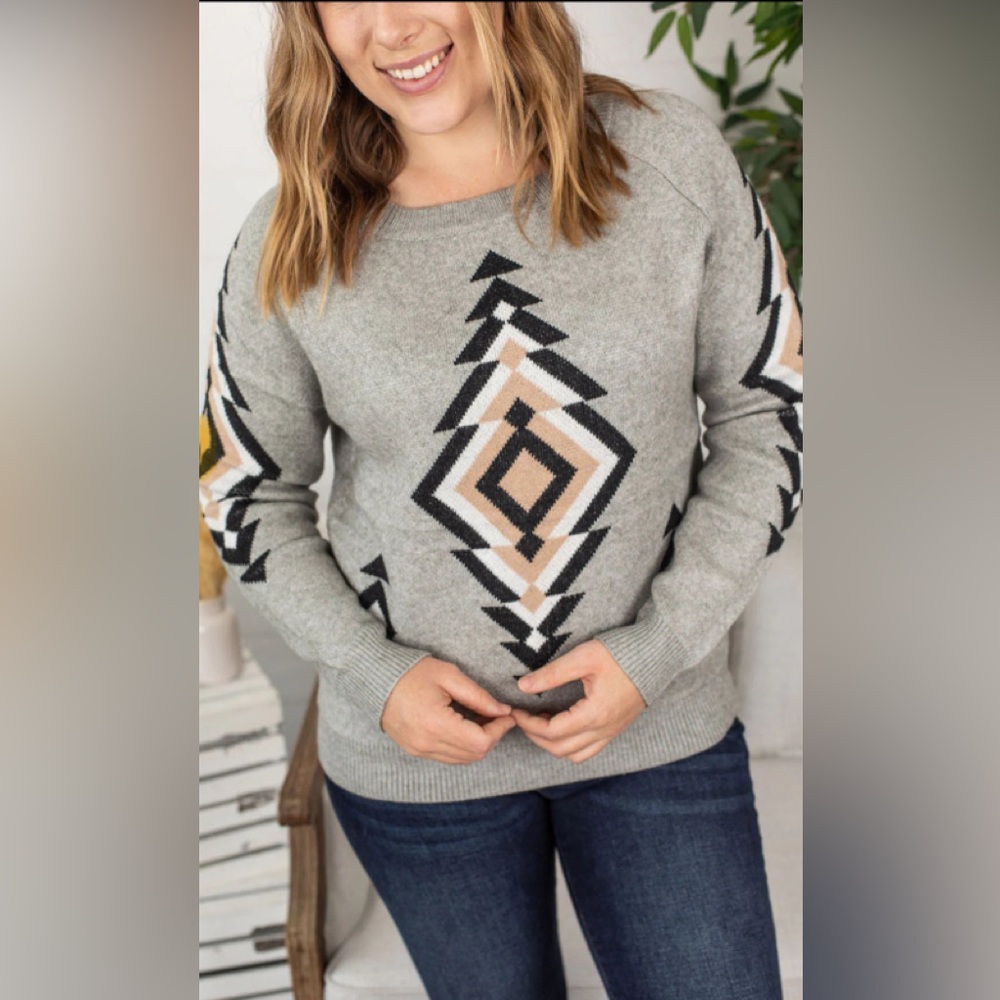Michelle Mae Aztec Sweater - Picture 2 of 6